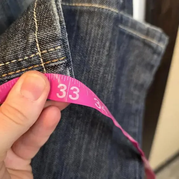 Platinum Jean Women's Dark Wash Bootcut Jeans- Size 10 Long - Picture 7 of 8